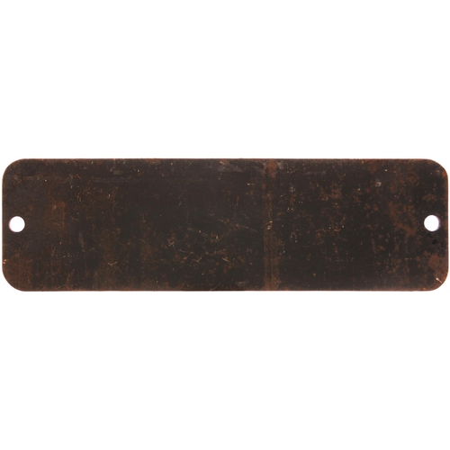 956 - Smokebox numberplate, 9726, replacement painted on thick steel panel, correct shape and size, ex loc... 