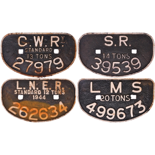 973 - D wagonplates, as shown. (4)