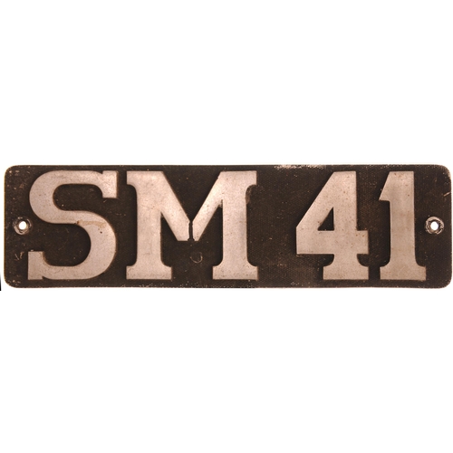 984 - Polish loco plates, SM41, 126, PKP, cast aluminium, 20½