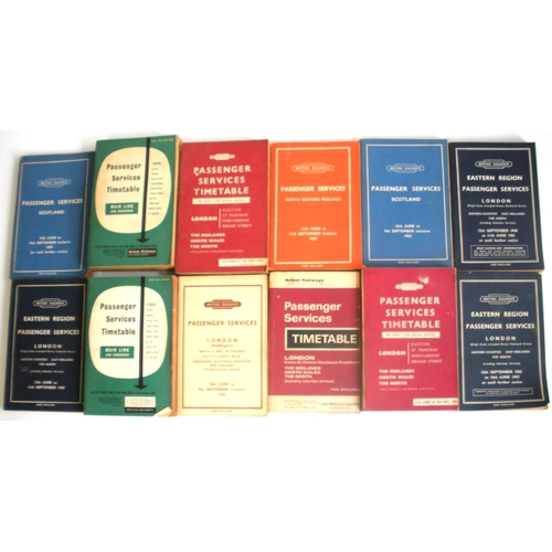 991 - BR Regional Timetables, quantity.