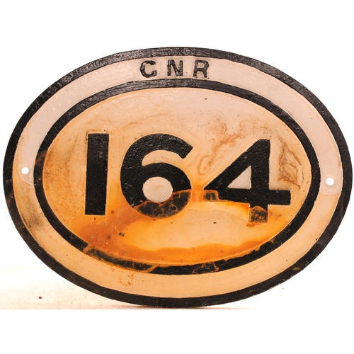 992 - Bridgeplates, GNR 164, repainted, LMS 324A, repainted, loss at right and portion of filler. (2)