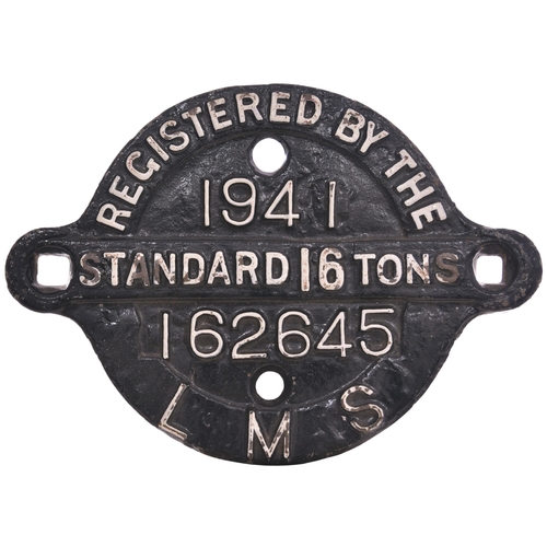 996 - Wagonplates, LMS Registered x2 + LNER Star. (3)