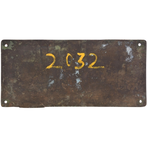 102 - An Indian Railway cabside numberplate, 12288, CWD, from a 5'6