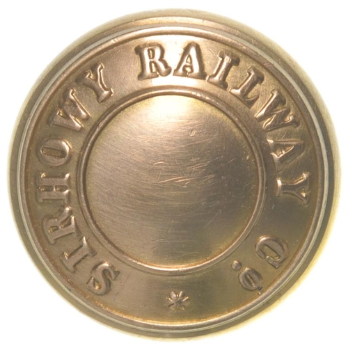 138 - A Sirhowy Railway Co brass button, 1