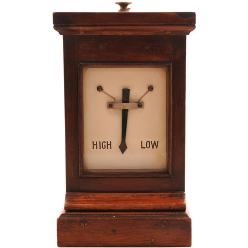 194 - A GWR water tank level indicator, with a suspended arrow indicating HIGH and LOW, original condition... 