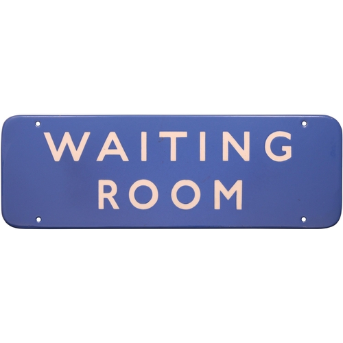 200 - A BR(Sc) doorplate, WAITING ROOM, (f/f), enamel, 18