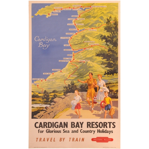 254 - A BR(W) double royal poster, CARDIGAN BAY RESORTS, by Harry Riley, rolled. (PR129) (Postage Band: C)