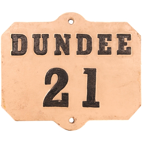 274 - A Caledonian Railway milepost, DUNDEE 21, cast iron, 12¼