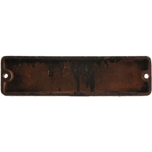 297 - A smokebox numberplate, 42943, from a LMS Class 5 2-6-0 No 13243, the penultimate member of the Clas... 