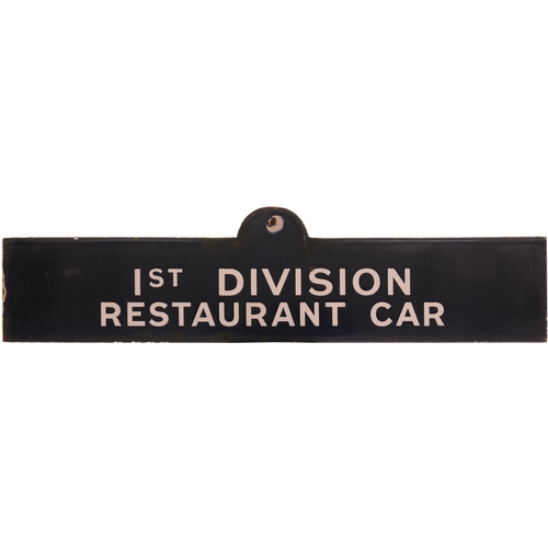 318 - A Southern Railway indicator, IST DIVISION RESTAURANT CAR, used on the departure indicator when a tr... 