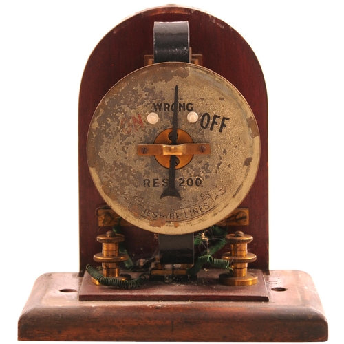 336 - A Cheshire Lines Committee signal repeater with domed top, the original face faded though the Cheshi... 