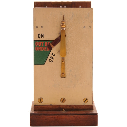 375 - A North Eastern Railway distant signal repeater, with ivorine plate 14-17, a little restoration to t... 