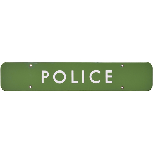 396 - A BR(S) doorplate, POLICE, (f/f), enamel, 18