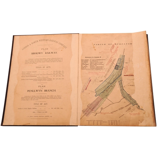 408 - A set of plans, LNWR SIRHOWY RAILWAY, NANT-Y-BWLCH TO ARGOED and ARGOED TO NINE MILE POINT, two volu... 