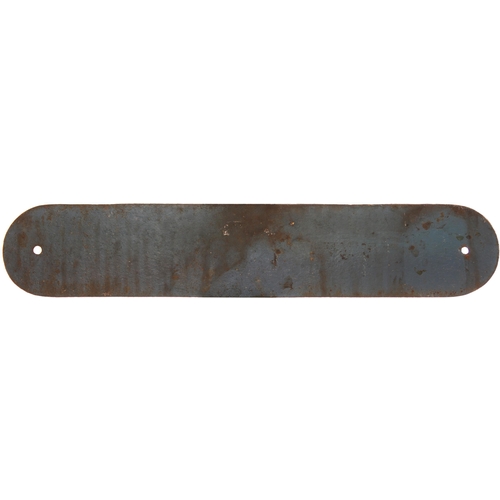 420 - An LNER doorplate, OIL STORE, cast iron, length 19