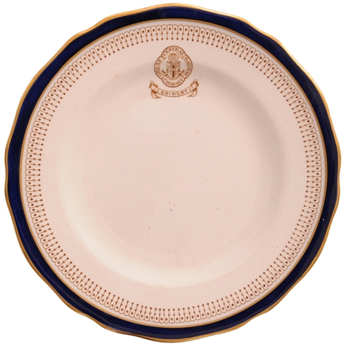 435 - A Great Central Railway, Grimsby china plate, by Coppland Spode, 9