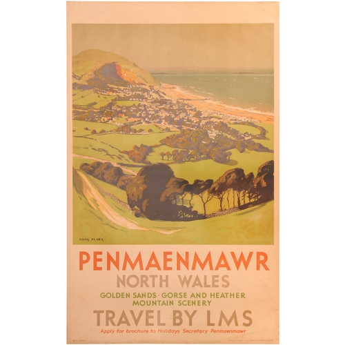 53 - An LMS double royal poster, PENMAENMAWR, NORTH WALES, by Chas Pears, rolled, minor edge nicks. (ERD5... 