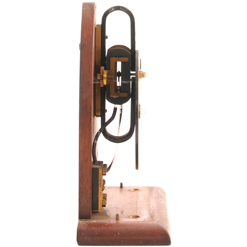 65 - A GCR track circuit indicator with suspended needle showing TRAIN OUT / TRAIN IN, and with ivorine p... 