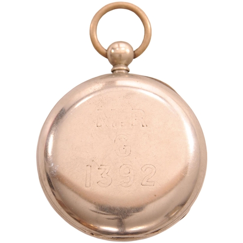 9 - A Midland Railway pocket watch, by Seth Thomas, Thomaston, Connecticut, the back marked MR G 1392, k... 