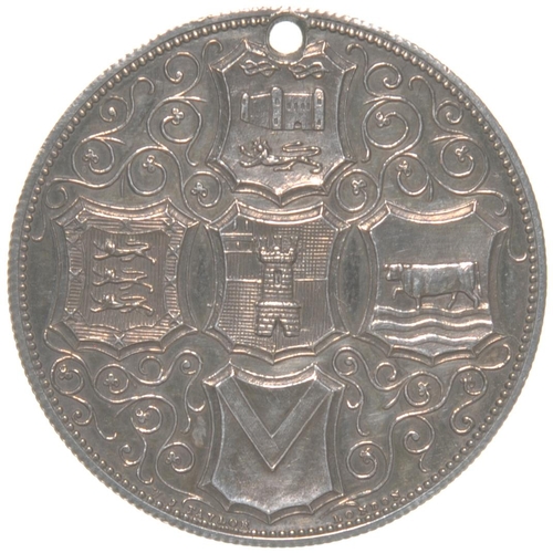 99 - A West Midland Railway Company director's pass, issued to Viscount Barrington, silver, 1¼