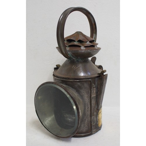 357 - London North Eastern Railway 3 aspect handlamp brass plated 