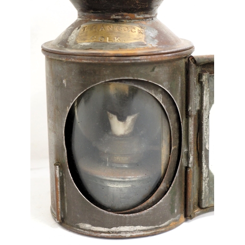 117 - London North Eastern Railway (GC pattern) 3 handlamp handlamp, brass plated 