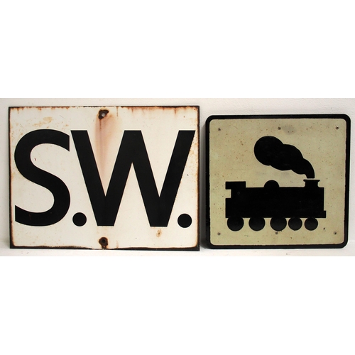 148 - British Railways lineside notices - enamel 