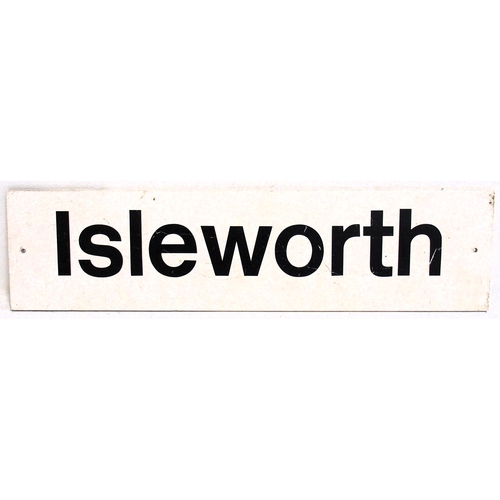 155 - British Rail plastic coated board station sign 