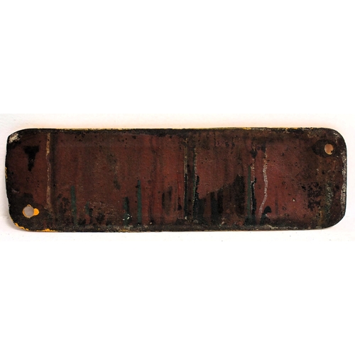 168 - Great Western Railway C/I wagon plate 