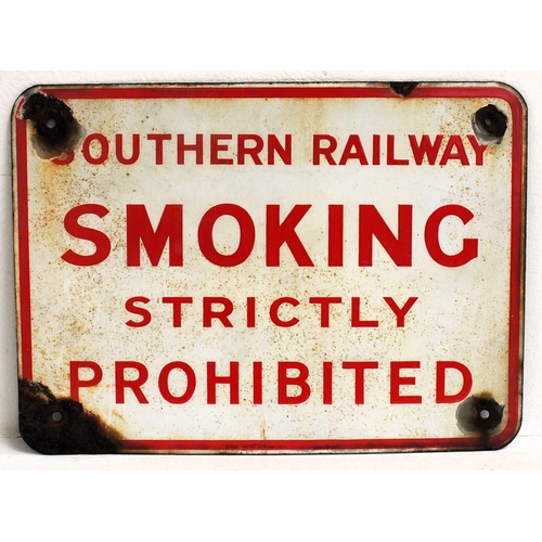 171 - Southern Railway enamel notice 