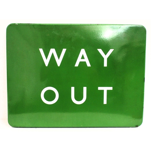 190 - BR(S) notice, WAY OUT, enamel' 24