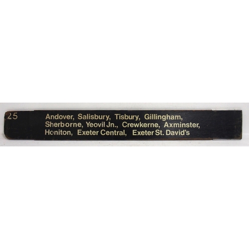 194 - British Railways (Southern) wooden double sided departure finger board - 