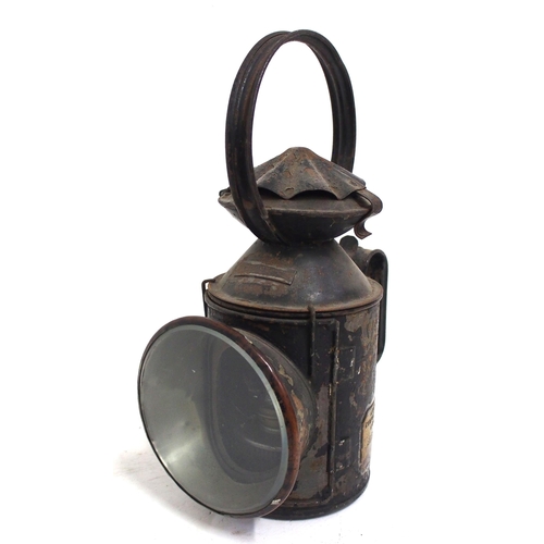 195 - London North Eastern Railway 3 aspect handlamp, brass plated 