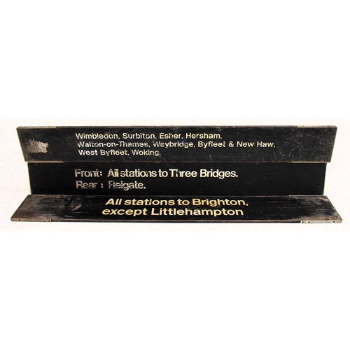 205 - British Rail (Southern) double sided finger departure boards - 