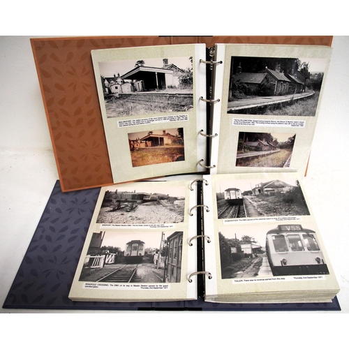 221 - Two photograph albums containing B&W prints taken in the 1960s/70s, location noted include - Yarmout... 