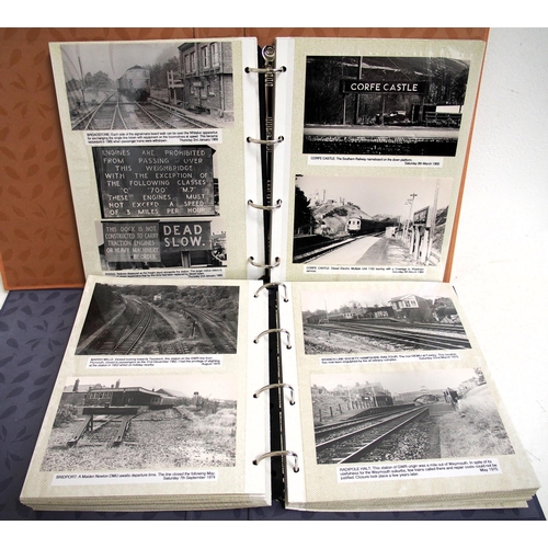 221 - Two photograph albums containing B&W prints taken in the 1960s/70s, location noted include - Yarmout... 