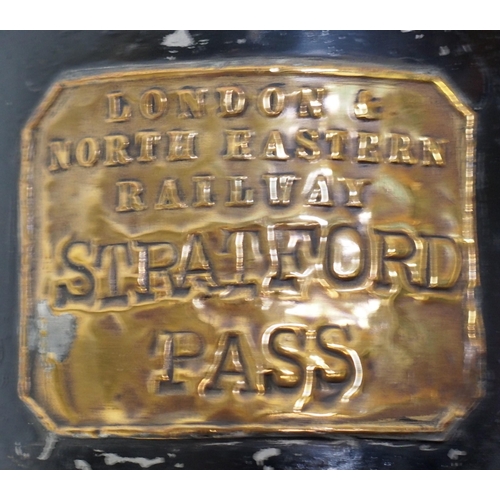 225 - London North Eastern Railway 4 aspect handlamp brass plated 