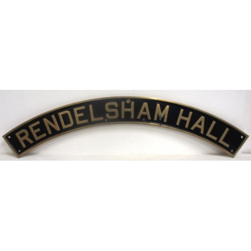 238 - Reproduction full size cast brass nameplate 