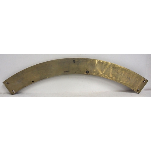 238 - Reproduction full size cast brass nameplate 