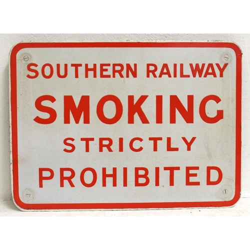 244 - Southern Railway enamel notice 