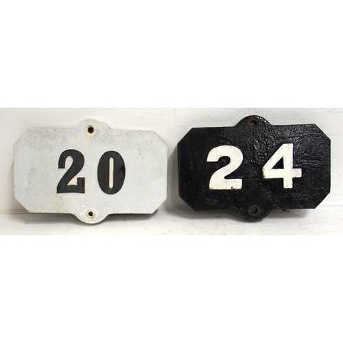 253 - Caledonian Railway C/I milepost heads 