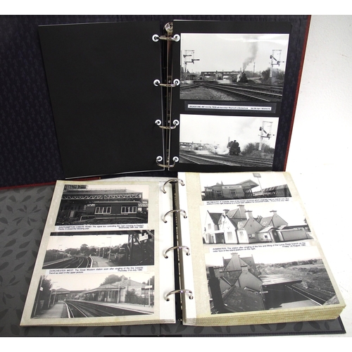 272 - Two photograph albums containing B&W prints taken in the 1960s/70s, location noted include - Pentag ... 