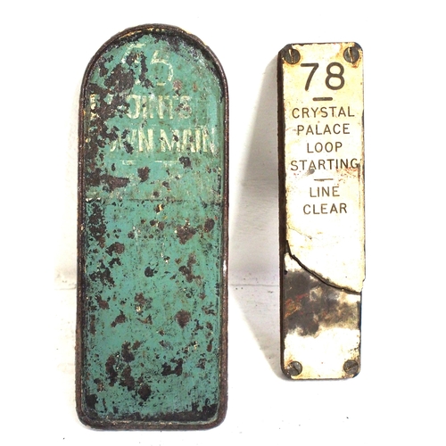 297 - Great Western Railway /BR(W) traffolite leaver lead on original C/I mounting plate 