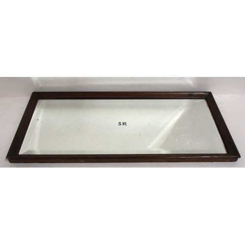 382 - Southern Railway carriage mirror in original deep ogee frame, BR(E) oval same, both good quality bev... 