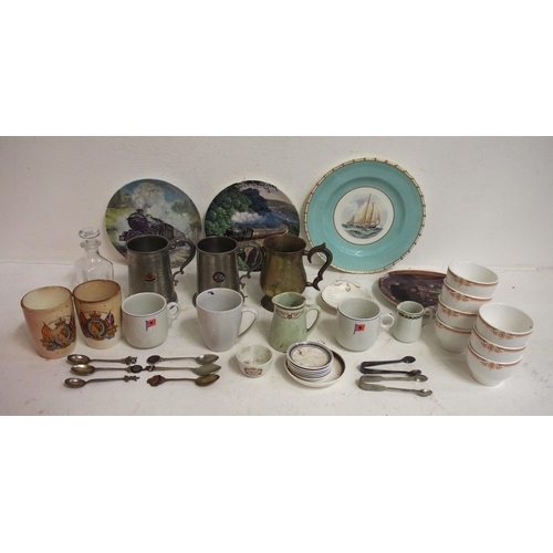 456 - Quantity of miscellaneous mainly shipping & airline chinaware etc including British Airways, Cunard,... 