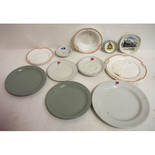 456 - Quantity of miscellaneous mainly shipping & airline chinaware etc including British Airways, Cunard,... 