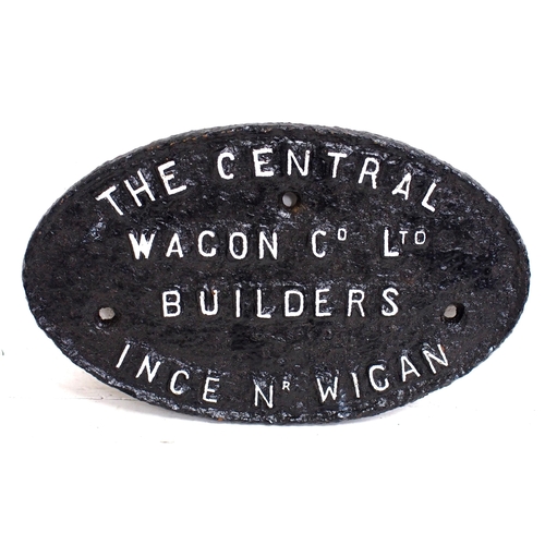 465 - Cast Iron wagon plate 