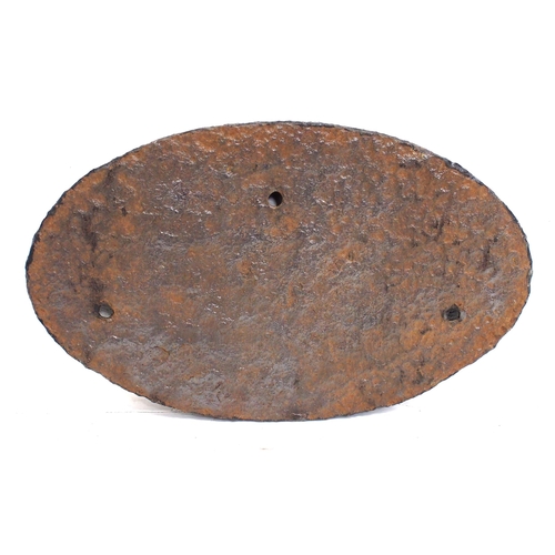 465 - Cast Iron wagon plate 