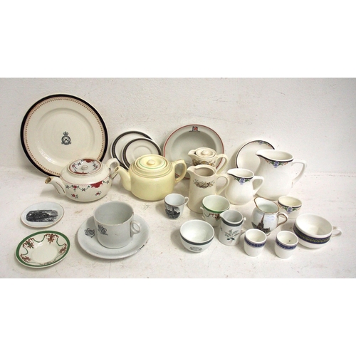 468 - Selection of Company table china - LNER tea cup & saucer, BR coffee cups, LMS Dining Car teapot 1937... 