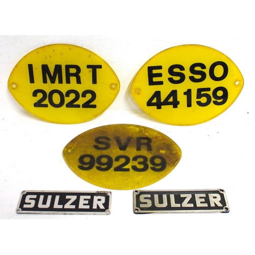 471 - Loco/Rolling stock plates - 